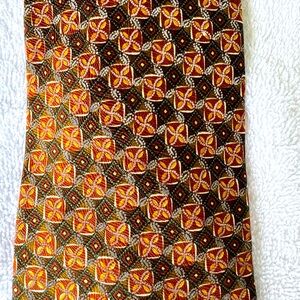 Neiman Marcus, Silk Tie, Brown & Gold Tones